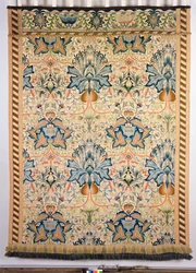 The Artichoke embroidered hanging, worked by Mrs Godman, 1877